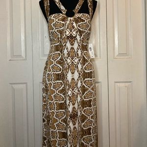 Snake Print Floor Length Dress 👗 🐍